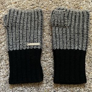 MICHAEL KORS Fingerless Gloves Black/Silver